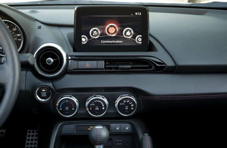 2019 Mazda MX-5 Miata infotainment screen