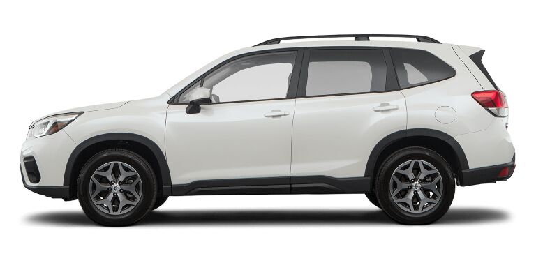 2019 Subaru Forrester Premium white side view