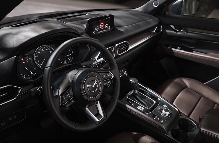2020 Mazda CX-5 steering wheel and front seats