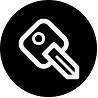 Key circle icon