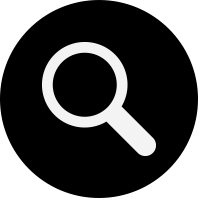 magnifying glass black icon