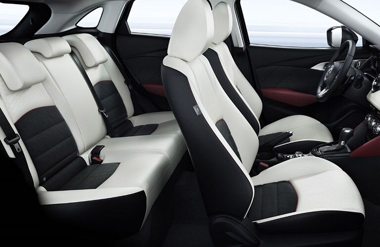 side view of interior seating of 2018 mazda cx-3