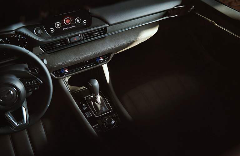 front seats and center shifter of mazda6