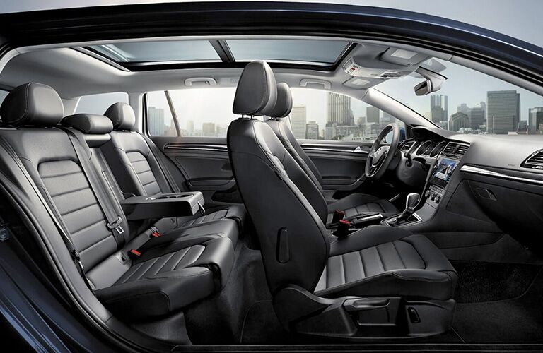 volkswagen golf sportwagen interior seating