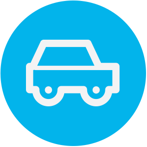 light blue car icon