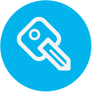 light blue key icon