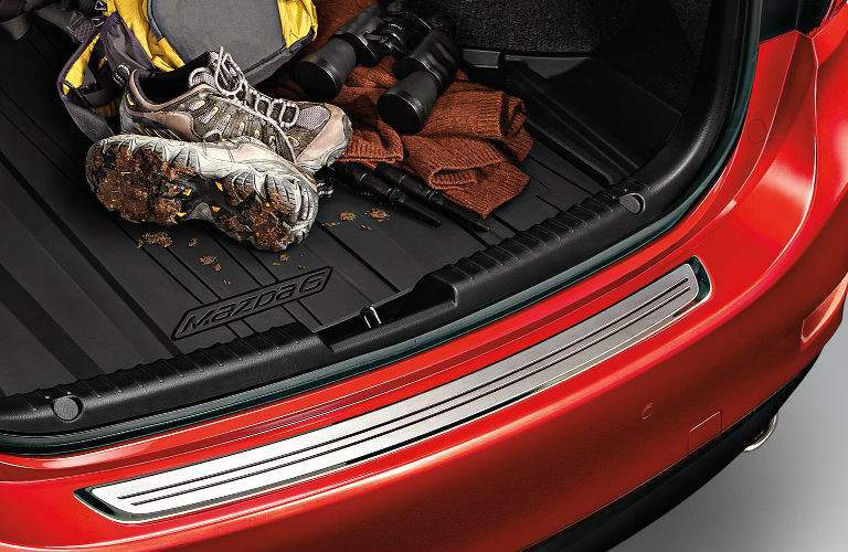 View of Trunk Capacity in 2017.5 Mazda6 with Gear in Trunk