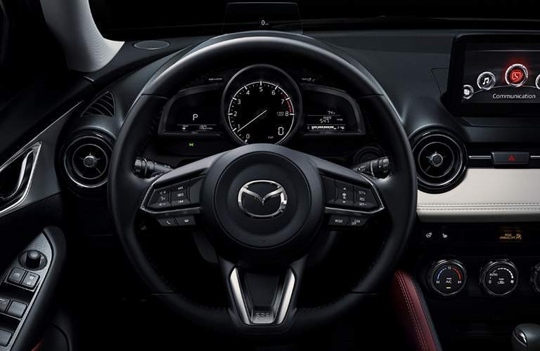 2018 Mazda CX-3 View of Steering Wheel in Black