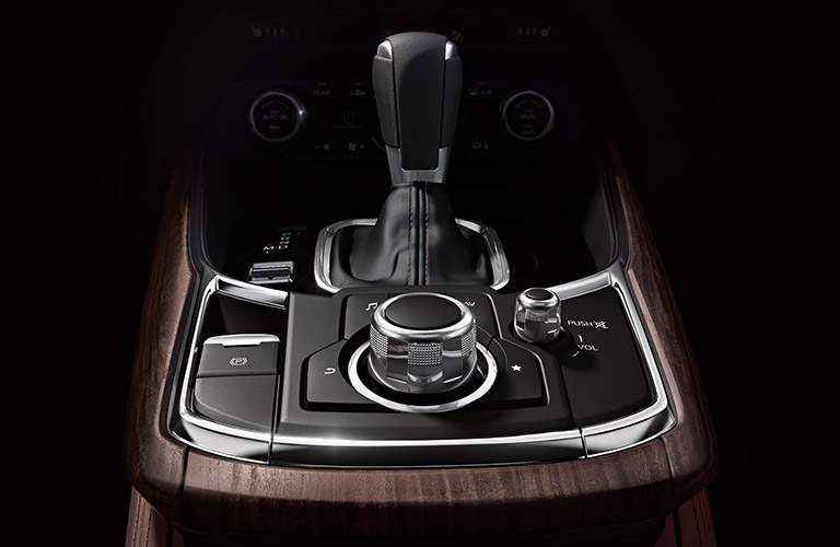 2018 Mazda CX-9 Signature Grade Accents on Center Console and Shifter Knob