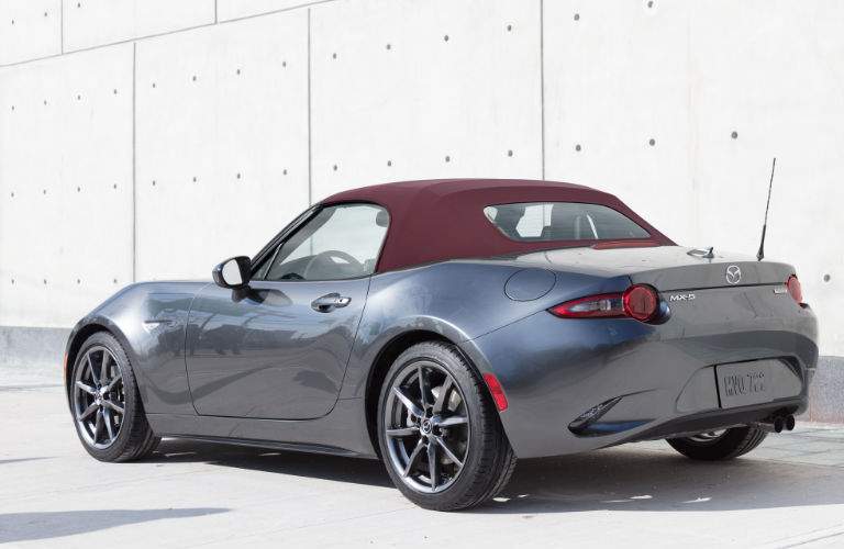 2018 Mazda MX-5 Miata in Gray with Cherry Top