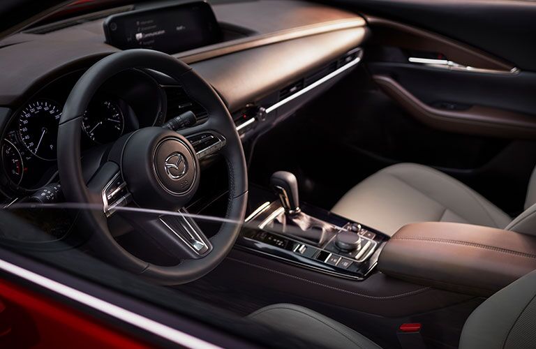 2020 Mazda CX-30 dashboard and steering wheel