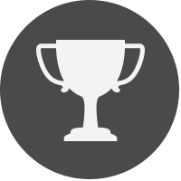 White Cup on Gray Circle