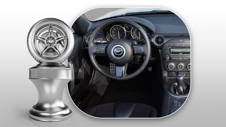 new Mazda Miata steering wheel interior
