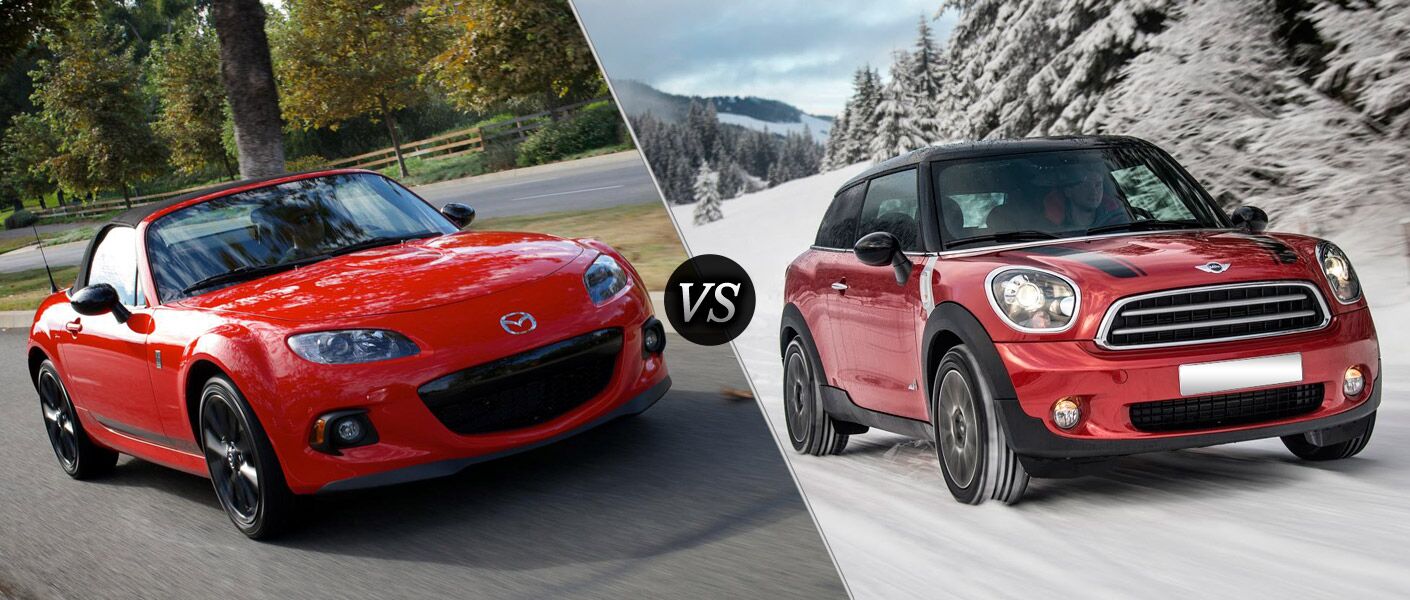 2015 Mazda MX-5 Miata vs 2014 Mini Cooper