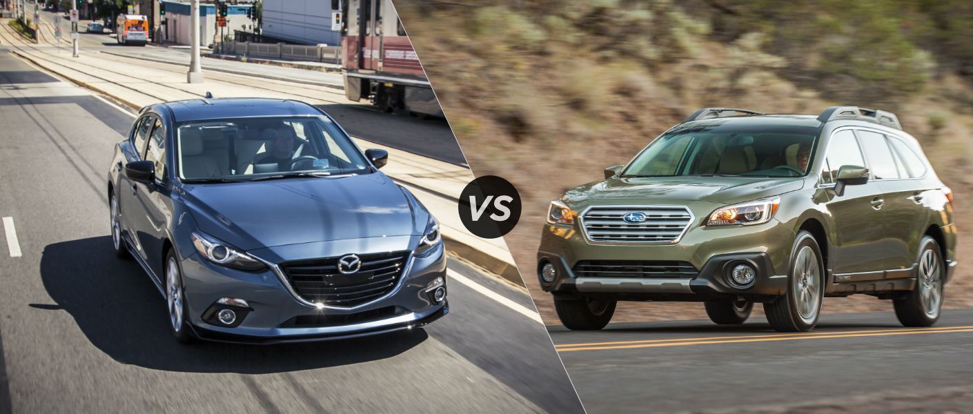 2016 Mazda 3 Hatchback Vs 2016 Subaru Outback