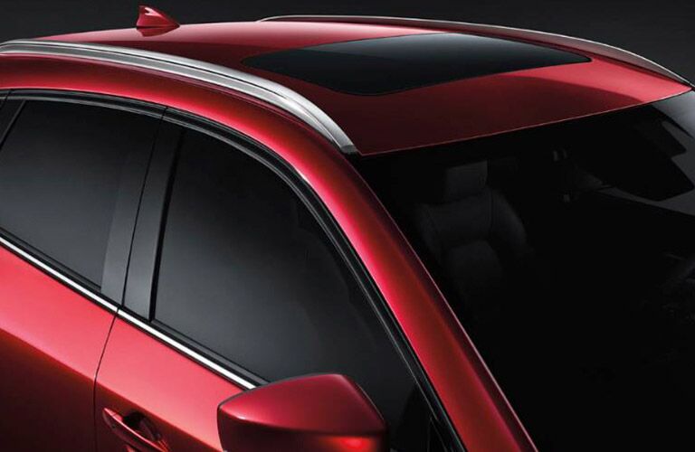 2019 Mazda CX-5 Roof Rails on Red Exterior