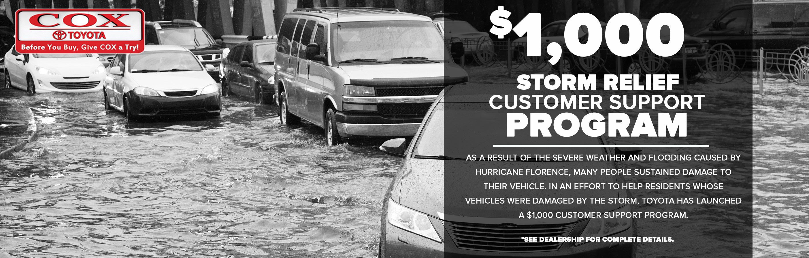 Storm Relief Customer Support Program