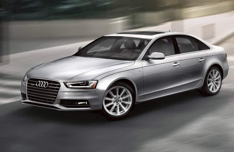 Exterior of Silver Audi Sedan