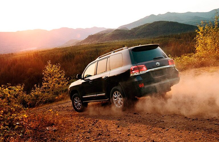 Rear view of the Land Cruiser