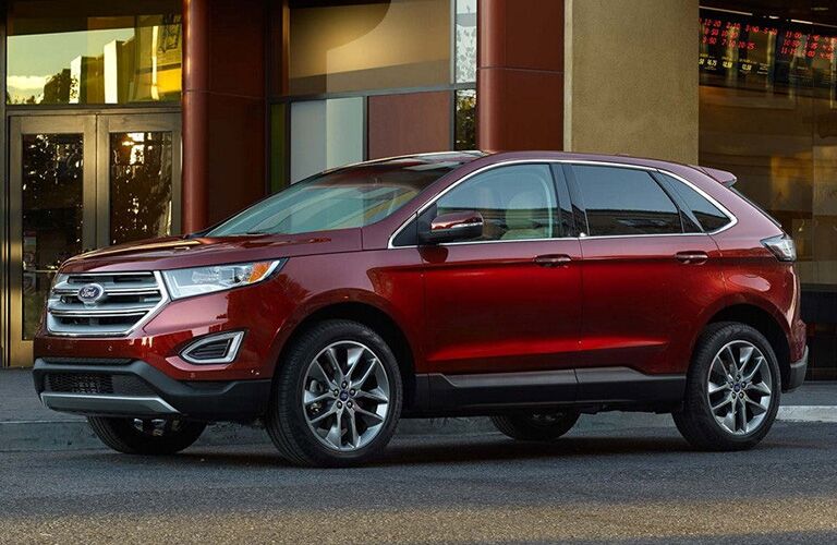 2018 Ford Edge parked in front of a building