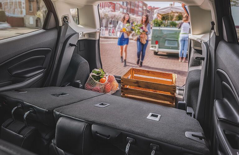 Interior view of 2020 Ford EcoSport trunk