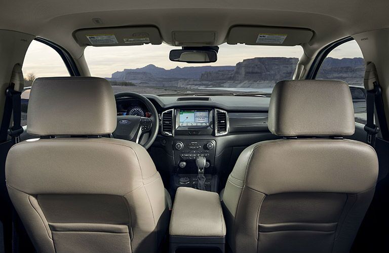 A photo of the dashboard in the 2020 Ford Ranger.