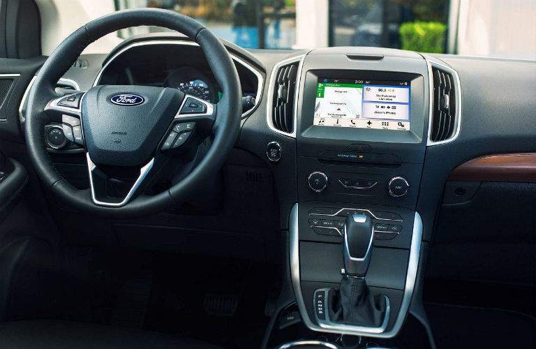 2018 Ford Edge interior overview with infotainment screen