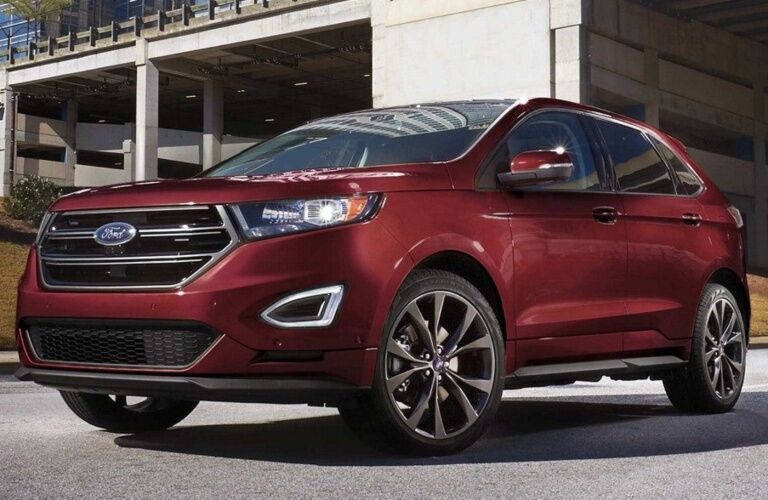 2018 Ford Edge Sport red front side view