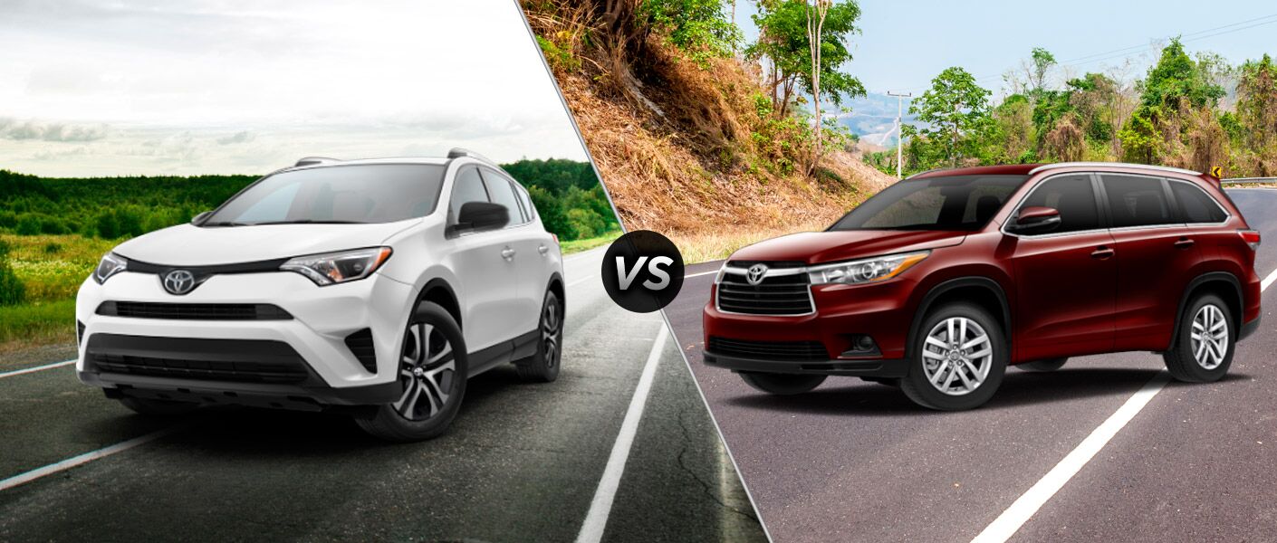 2016 Toyota Rav4 Vs Highlander
