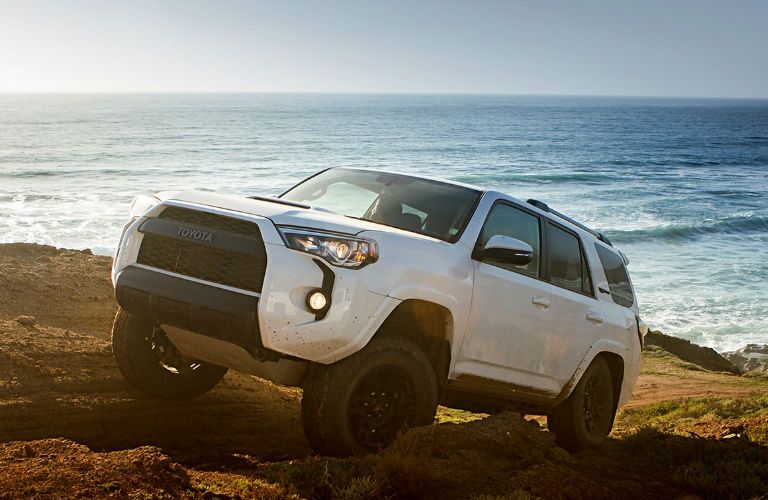 2017 Toyota 4Runner TRD Pro View of Side and Front End in White