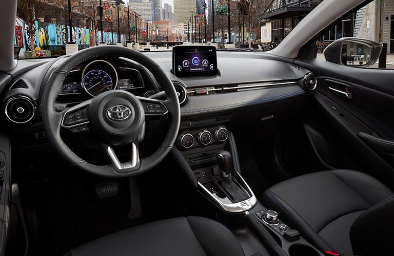 View of Front Dashboard in the 2019 Toyota Yaris Sedan
