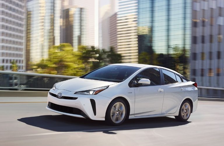 2019 Toyota Prius driving on expressway