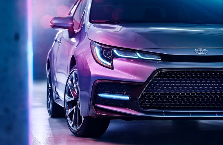 2020 Toyota Corolla grille and headlights