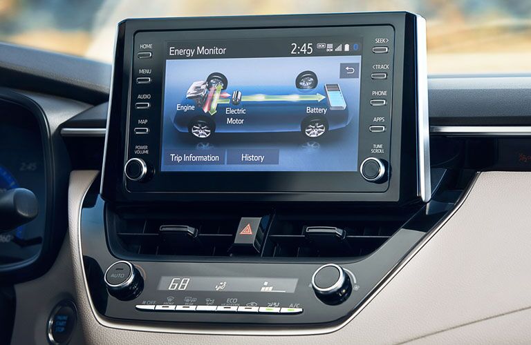 2020 Toyota Corolla Hybrid touchscreen display
