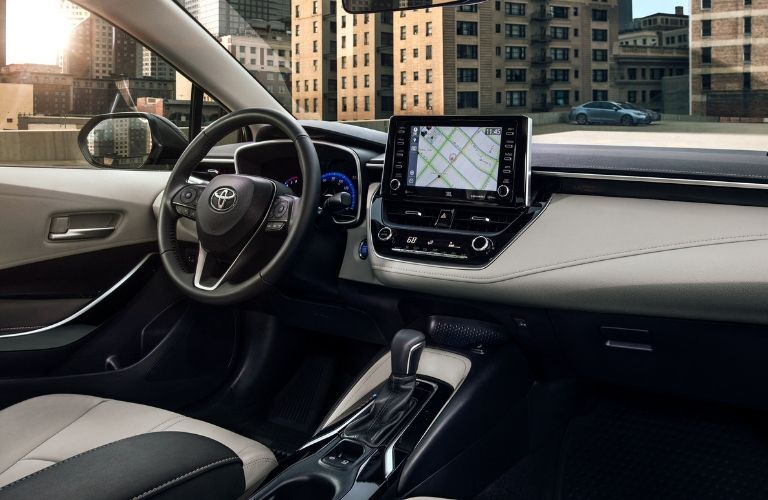 2020 Toyota Corolla interior front seating area