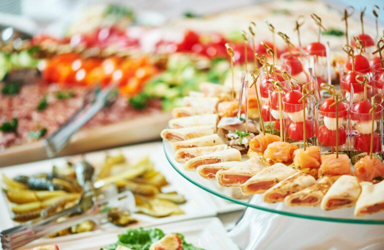 delicious and exotic hors d'oeuvres