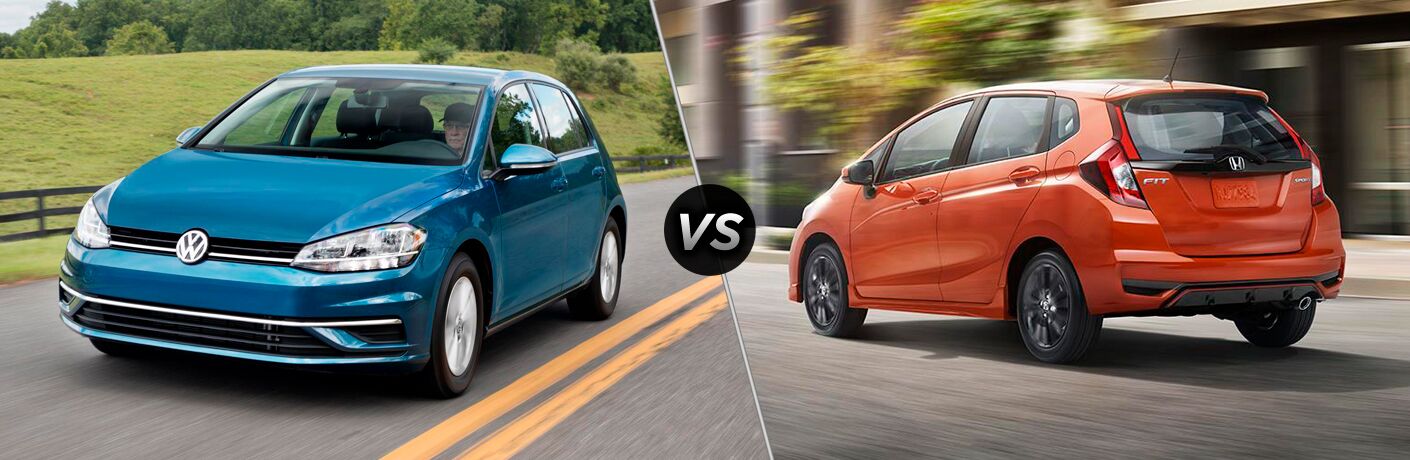 2018 Volkswagen Golf vs 2018 Honda Fit
