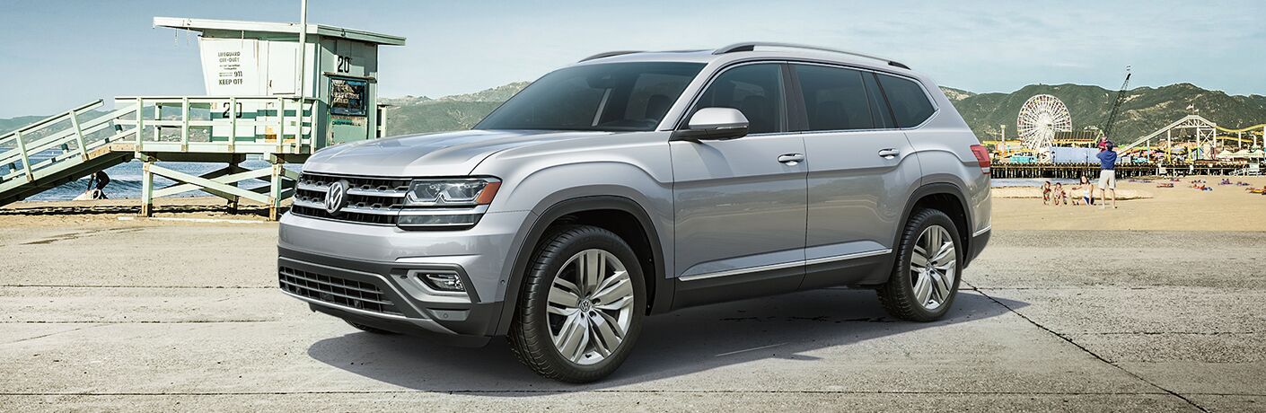 2019 Volkswagen Atlas parked near beach
