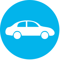 light blue car icon