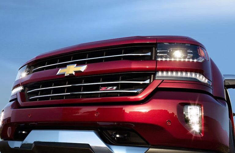 2018 Chevy Silverado 1500 red grille