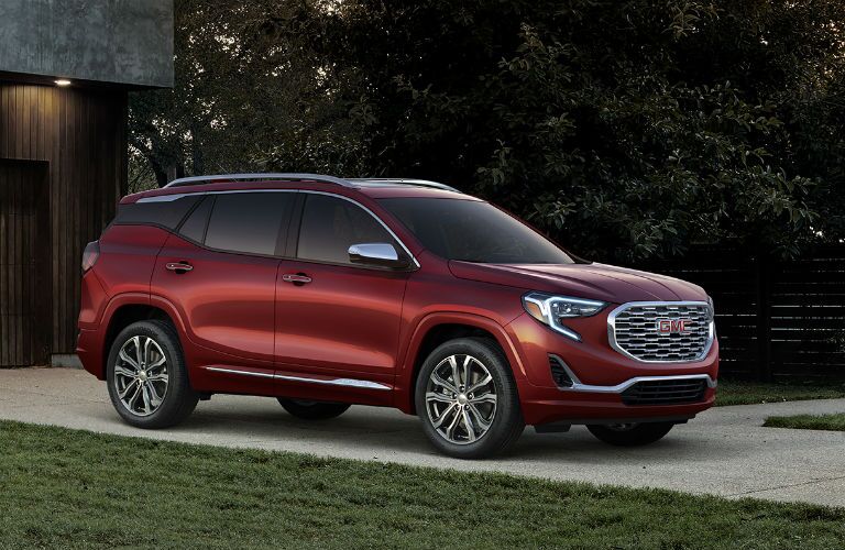 2018 GMC Terrain red side view