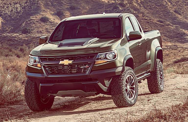 2018 Chevy Colorado ZR2 green side view
