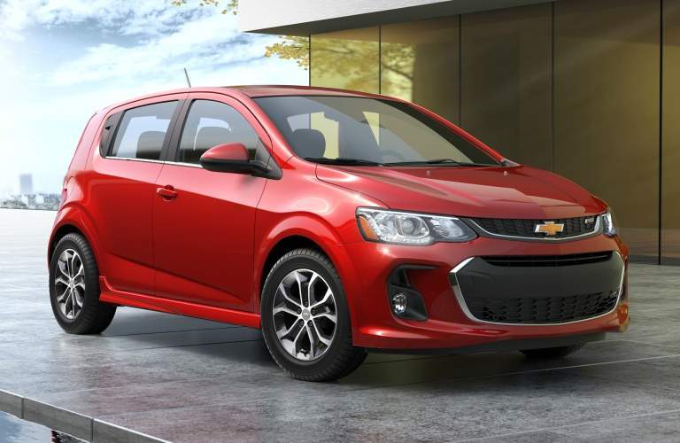 2018 Chevy Sonic red side view
