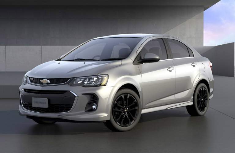 2018 Chevy Sonic silver side view