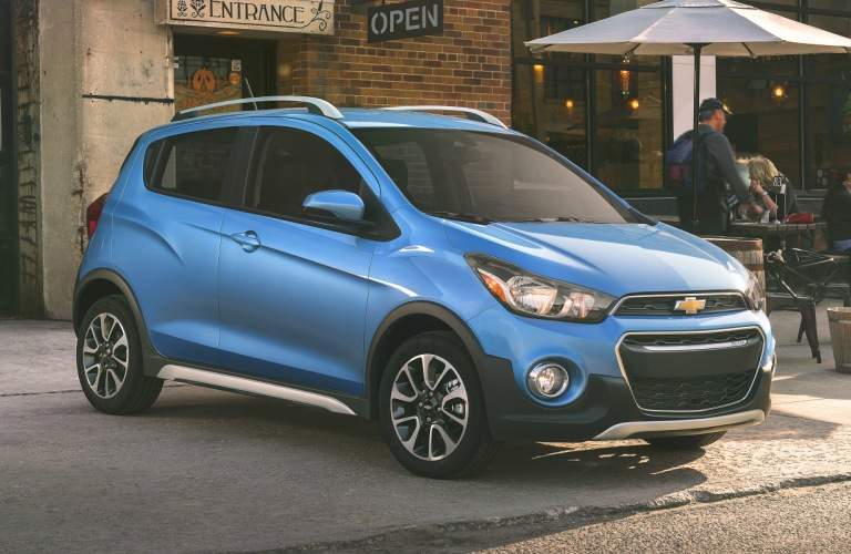 2018 Chevy Spark blue side view
