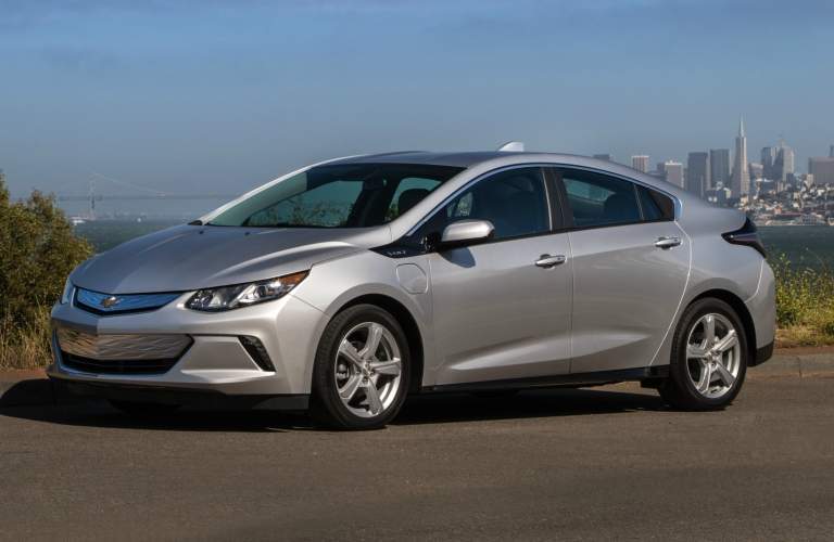 2018 Chevy Volt silver side view