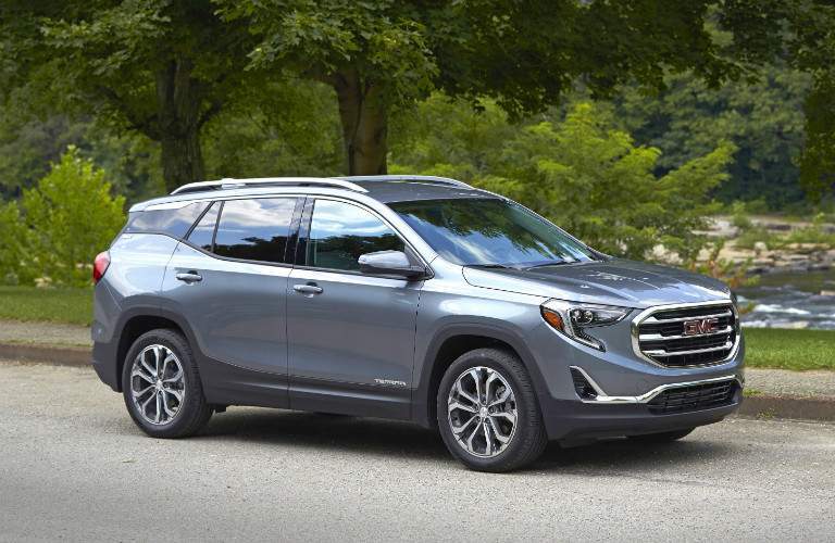 2018 GMC Terrain gray side view