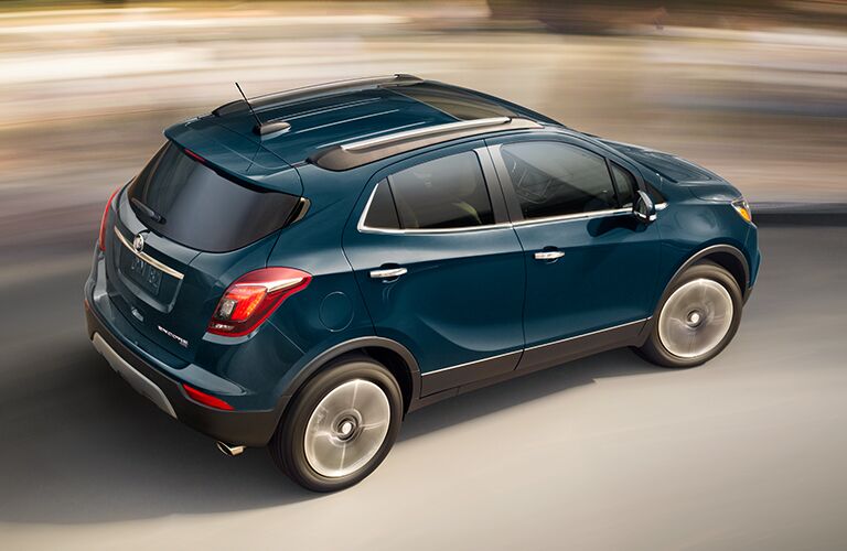 2019 Buick Encore blue back side view