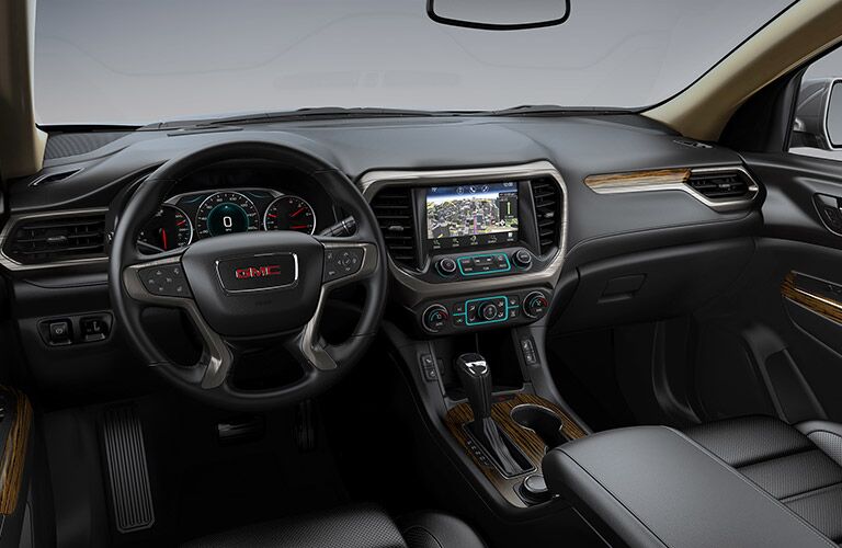 2019 GMC Acadia interior with infotainment system