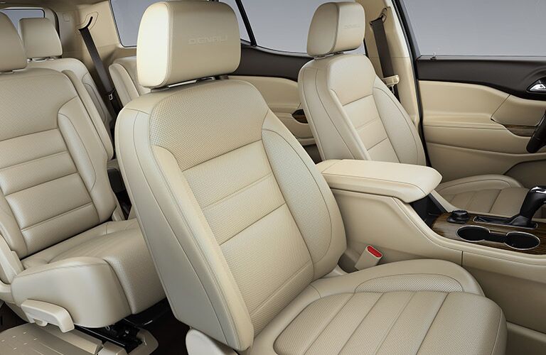 2019 GMC Acadia tan leather seats